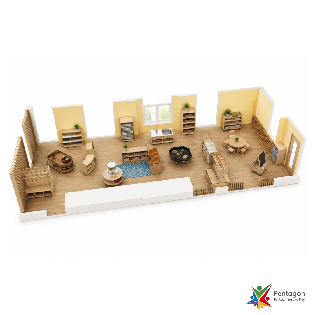 Sticker graphic representing Millhouse Complete Discovery Classroom — 2–3 Years